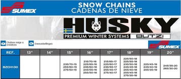 Husky Butzi 130 Sneeuwkettingen 9 mm - 2 stuks, Ophalen of Verzenden, Nieuw, Husky