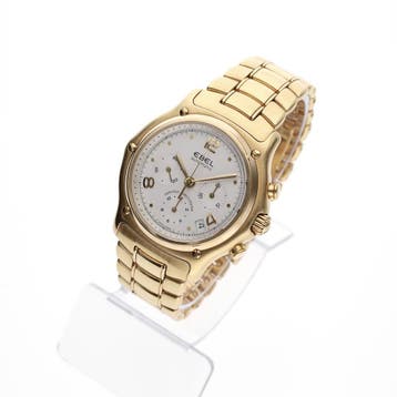Ebel 1911 Le Modulor Chronograph E8137241; 18k. Gouden he..., Overige merken, Overige materialen, Ophalen of Verzenden, Zo goed als nieuw