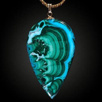 Geen Reserve – Prachtige 86,6 ct Chrysocolla-Malachiet met