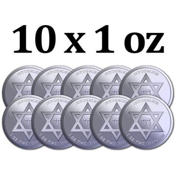 Verenigde Staten. 10 x 2027 1 oz Titanium Jerusalem Star of