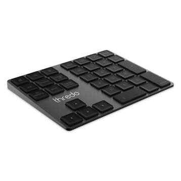 Thredo Bluetooth Numeriek Keypad - Zwart Aluminium, Ergonomisch, Verzenden, Nieuw, Numeriek