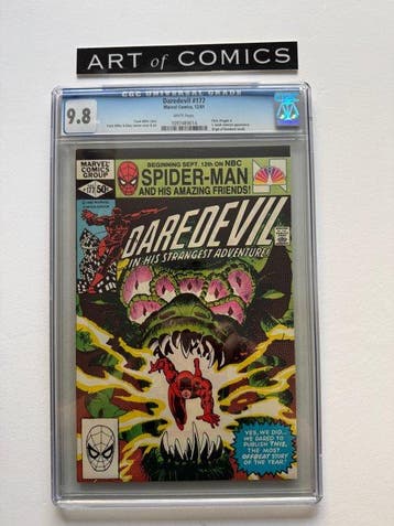Daredevil #177 - Origin Of Daredevil Retold - CGC 9.8 - 1, Nieuw
