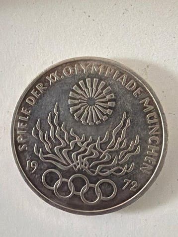 Duitsland. 10 Deutsche Mark 1972 Olympiache Spiele - 15,5g