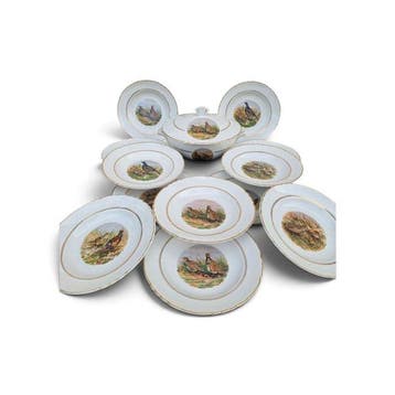 Moulin des Loups France - Service potage gibier Chasse - -