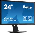 Iiyama ProLite B2483HS| Full HD| DVI,HDMI,VGA| 24, Computers en Software, Monitoren, Nieuw