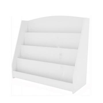 Kinderboekenkast - 88 x 80 x 30 cm - Wit - Hout -, Verzenden, Nieuw