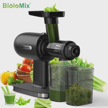 BioloMix Slowjuicer - Koude Persing, Hoge Sapopbrengst & Sti, Verzenden, Nieuw