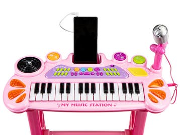 Roze Keyboard Kinderen | Drumgeluiden | Premium | OP=OP, Ophalen of Verzenden, Nieuw, Ontdekken, Met geluid