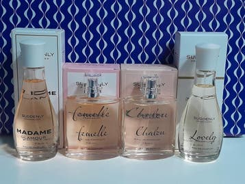 Suddenly Fragrances damesparfum giftset 4 soorten 75 ml., Verzenden, Nieuw