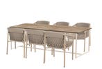 4 Seasons Outdoor Allora tuinset latte met Quatro tafel met, Ophalen of Verzenden, Nieuw