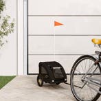 vidaXL Hondenfietstrailer oxford stof en ijzer zwart, Verzenden, Nieuw