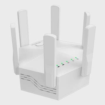1200Mbps WiFi Repeater met 6 Antennes: Krachtige Signaalvers, Verzenden, Nieuw