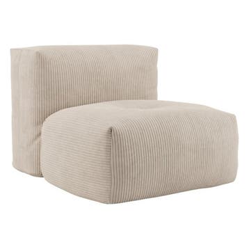 Soft Sofa Indoor Seat - Corduroy Beige, Verzenden, Nieuw, Beige, Zitzak