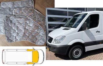 Raamisolatie Mercedes Spinter 2006-2017 Grijs 3 delig, Ophalen of Verzenden, Nieuw