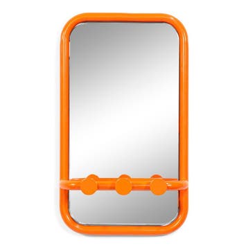 Spinder Design Retro spiegel 60x35 cm - pure orange, Verzenden, Nieuw