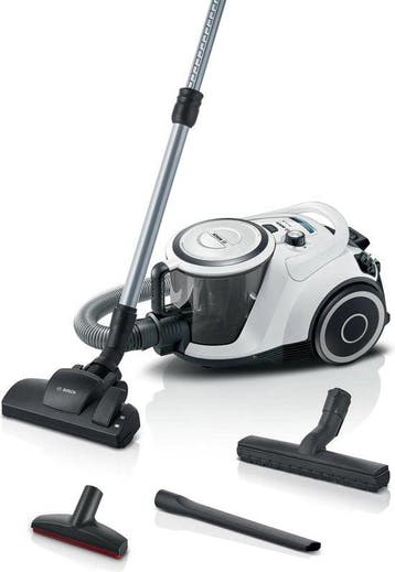 2dekans | Bosch zakloze stofzuiger GS41 Serie 6, witte, Witgoed en Apparatuur, Ophalen of Verzenden, Zo goed als nieuw