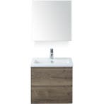 Vogue Badmeubelset 60 cm - Greeplijst in Kleur - Tabacco -, Ophalen of Verzenden, Nieuw