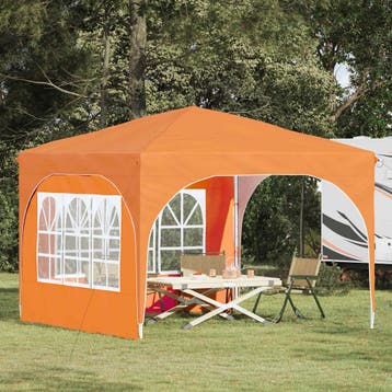 vidaXL Pop-up partytent 290 x 290 x 245 cm Oranje, Tuin en Terras, Partytenten, Verzenden, Nieuw, Partytent