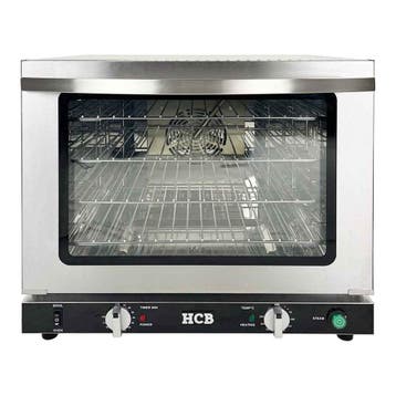 HCB Heteluchtoven - vochtinjectie - 66 liter - 230V - RVS, Verzenden, Nieuw in verpakking, Ovens, Magnetrons en Steamers