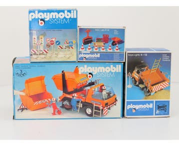 Playmobil bouwplaats- en wegenbouwset 3471 + 3203 + 3204..., Ophalen of Verzenden, Gebruikt, Overige typen