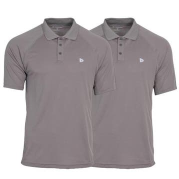 Donnay Donnay Heren - 2-Pack - Sport Polo Bjorn - Steel Grey, Verzenden, Nieuw