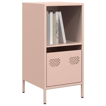 vidaXL Dressoir 35x39x73,5 cm koudgewalst staal roze, Verzenden, Nieuw, Metaal