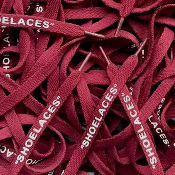 Off-White veters - Burgundy • 100 120 140 160  cm x 8 mm, Kleding | Heren, Schoenen, Ophalen of Verzenden, Nieuw