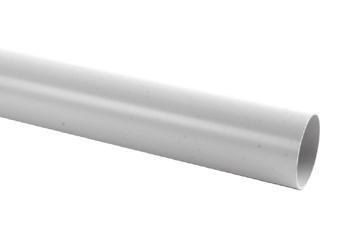 Nicoll PVC-Ti HWA buis L4m lichtgrijs Ø80, Ophalen of Verzenden, Nieuw