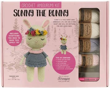 Tuva Sunny the Bunny Haken - Amigurumi Knuffel Haakpakket, Ophalen of Verzenden, Nieuw