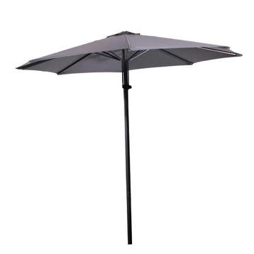 Libra pushup parasol Ø3mtr - grijs, Ophalen of Verzenden, Nieuw, Grijs