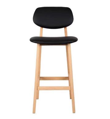 Set van 2 Kunstleren Barkrukken – Houten Frame en Comfort, Huis en Inrichting, Verzenden, Nieuw