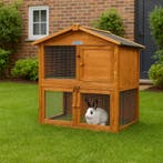 Konijnenhok | Dierenverblijf | Houten kooi | 94x46x96 | Hout, Dieren en Toebehoren, Knaagdieren en Konijnen | Hokken en Kooien