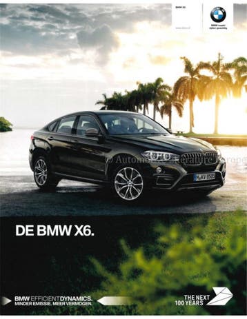 2016 BMW X6 PROSPEKT NIEDERLÄNDISCH, Nieuw, BMW, Author