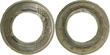 Duitsland Fehlpraegung 2 Euro 2002 A ohne Pille gepraegt..., Verzenden