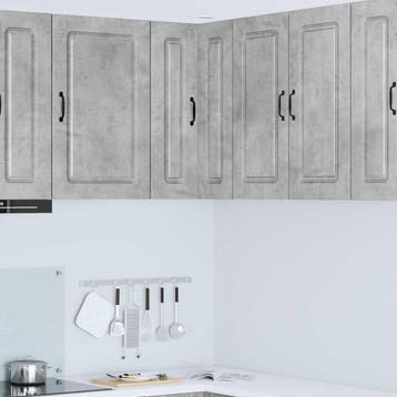vidaXL Vaatwasserpaneel Kalmar Beton Grijs 57 x 57 x 80 cm, Huis en Inrichting, Verzenden, Nieuw, Grijs