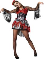 2dekans | Dressforfun - Griezelige Danseres - Sexy Halloween, Ophalen of Verzenden, Zo goed als nieuw