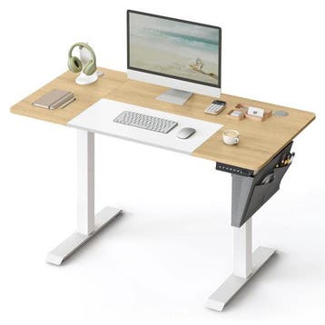 2dekans | Songmics Elektrisch Verstelbaar Bureau - 120 x 60, Ophalen of Verzenden, Zo goed als nieuw
