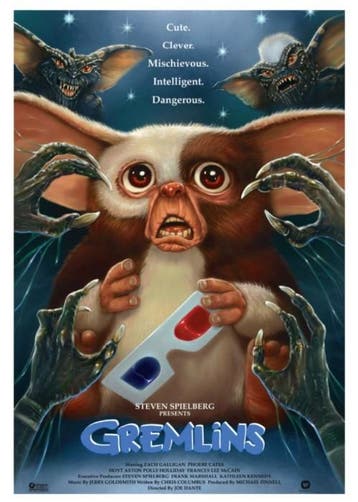 Posters - Poster Gremlins - Gremlins Blauw, Verzenden, Zo goed als nieuw