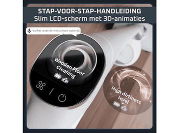 Rowenta -   X-clean 12 2-in-1 Vloerreiniger Wit, Verzenden, Nieuw, Reservoir, Minder dan 1200 watt