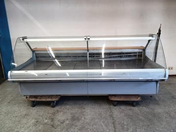 Koeltoonbank – B258 x D128 x H116 cm – zonder motor, Witgoed en Apparatuur, Koelkasten en IJskasten, Gebruikt