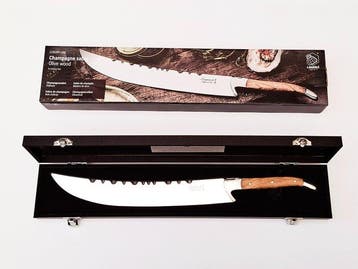 Laguiole - Champagne saber - Olive Wood handle - Style de