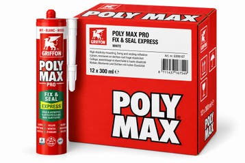 Griffon polymax fix seal express 12 stuks, 425 gr, wit, Verzenden, Nieuw