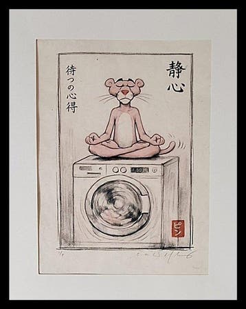 Emma Wildfang - Pink Panther Balancing - Series Zen with, Nieuw in verpakking