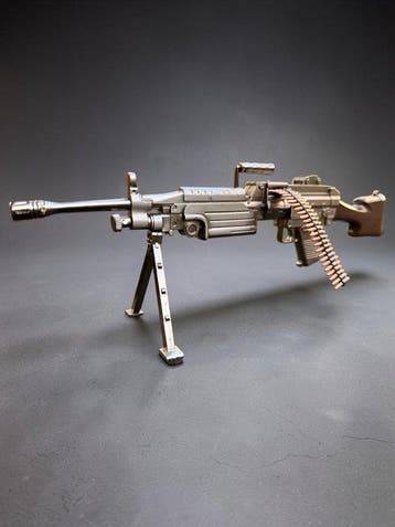 Japanese XL FN Minimi M249 Machine Gun Table Lighter –, Nieuw