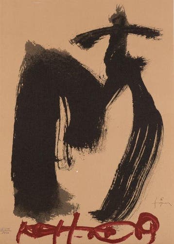 Antoni Tapies (1923-2012), after - M. Ojos y cruz