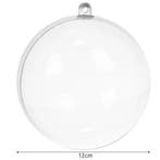 Ruhhy Transparante Kerstballen 12 cm - Set van 10 - DIY K..., Diversen, Kerst, Ophalen of Verzenden, Nieuw