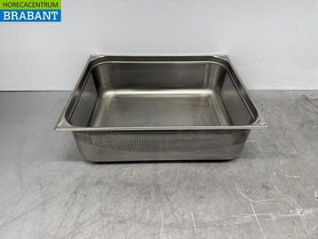 RVS Blanco 2/1 GN - Gastronorm Bak Geperforeerd 200 mm, Ophalen of Verzenden, Nieuw zonder verpakking
