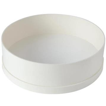Bakkerszeef | Kunststof | Wit | Suiker/Bloem | Ø300x90(h)mm, Verzenden, Nieuw in verpakking