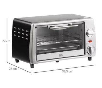 Mini Oven 10L – Tafeloven met Timer en Temperatuurregeling, Witgoed en Apparatuur, Ovens, Verzenden, Nieuw