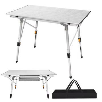 Opvouwbare Aluminium Campingtafel – Verstelbaar &amp; Licht, Verzenden, Nieuw